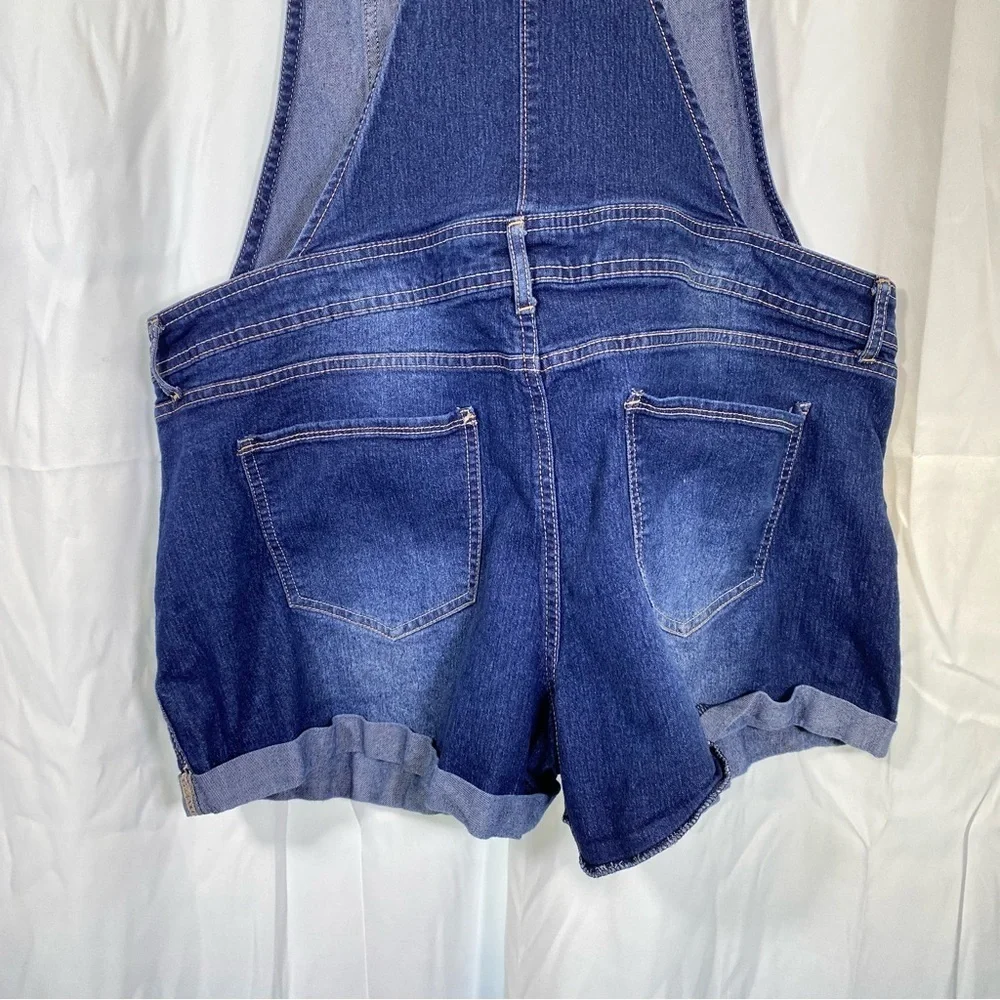 NOBO Junior 19 XXL Relaxed Fit Denim Overalls denim jean cotton stretch shortall